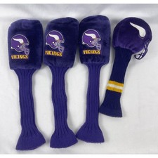Gridiron Golf Minnesota Vikings NFL Headcover Set Purple Plush 4pc Wood Putter