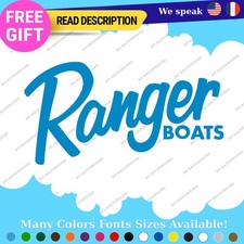 Fits Ranger stickers Vinyl Decals Boat Bass Fishing VS VX Trail Armor Vintage