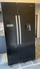 Hisense RS741N4WBE Total No Frost American Fridge Freezer - Black - E Rated