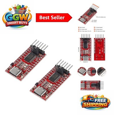 2PCS 3.3V/5V USB to TTL Converter Adapter Type-C FT232RL for Versatile Projects