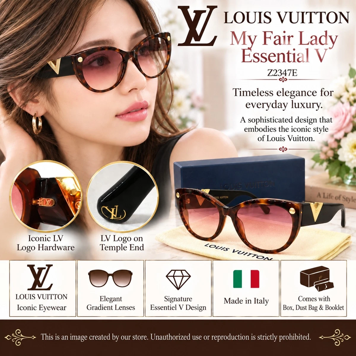 Louis Vuitton Pink Sunglasses for Women for sale | eBay