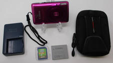 Canon PowerShot ELPH SD1400 IS 14.1MP Digital Camera + Charger + Case + 4gb Card