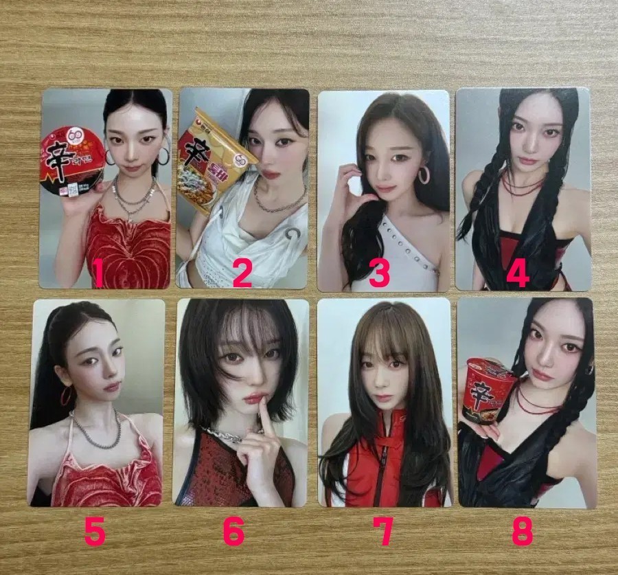 aespa - Shin Ramen collaboration Official PHOTOCARD KPOP Karina