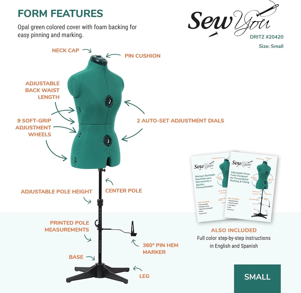 Sew You Adjustable Dress Form, Small - Image 4 of 4