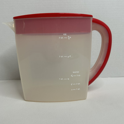 3-Quart RED Mr Coffee Iced Tea Maker TM 75 Replacement Rectangular Pitcher Only