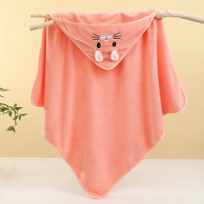 Cute Bath Towel for Baby Soft Absorbent Towel Newborn Swaddle Wrap Baby Blankets