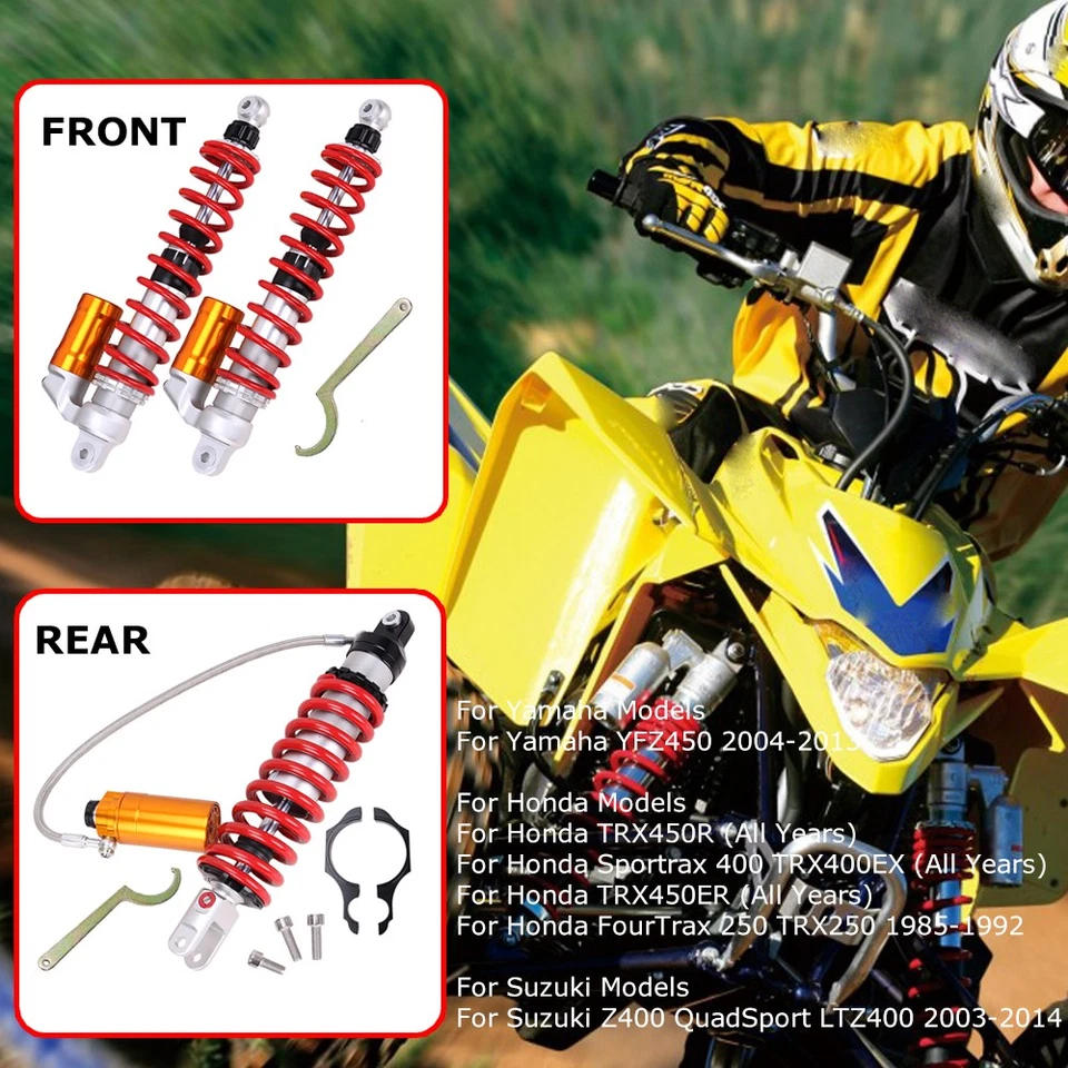 Amortiguadores de ajuste de rebote delanteros y traseros etapa 3 para Yamaha YFZ 450R YFZ450 suspensión Foto 4 de 4