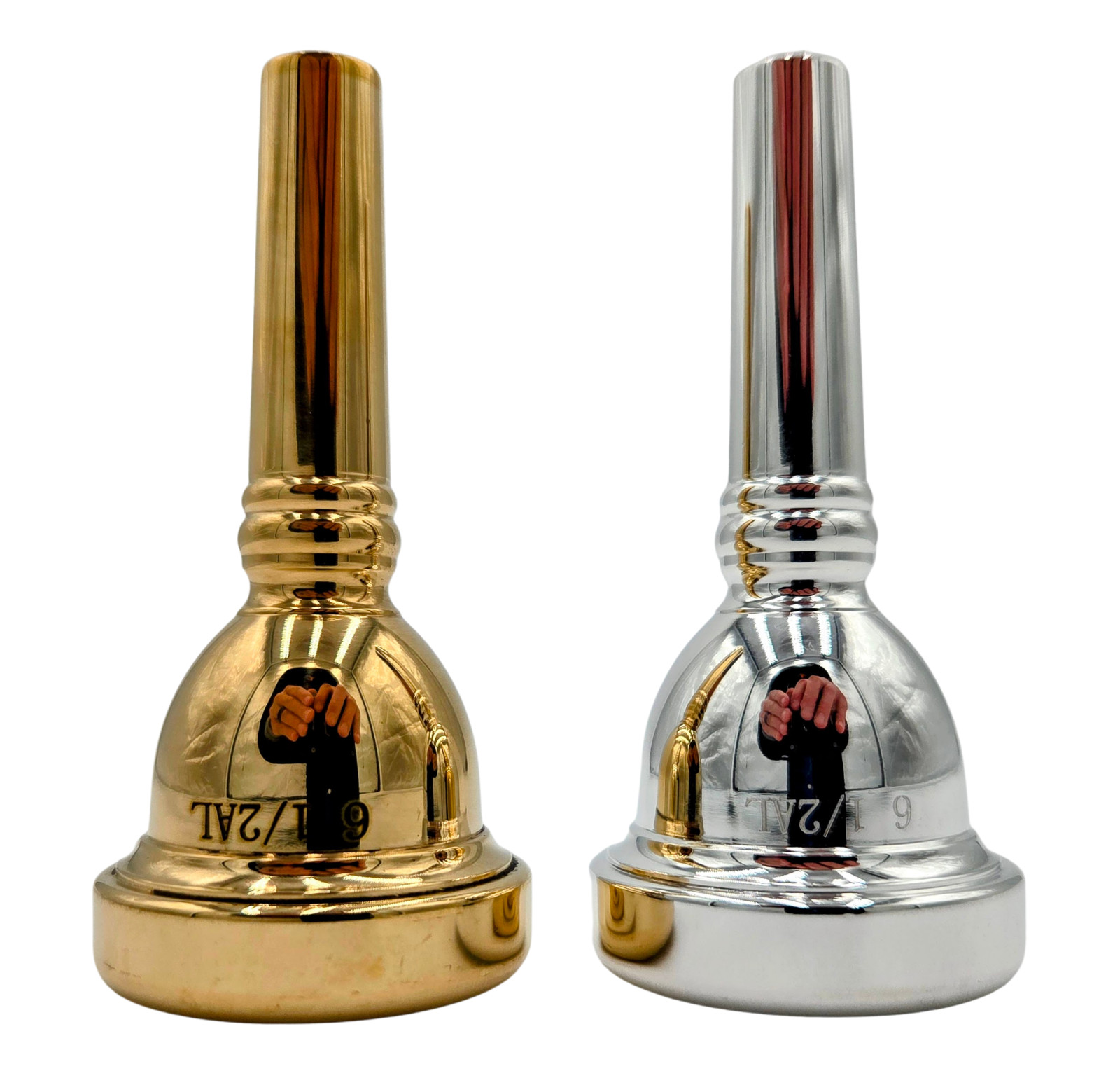6 1/2AL Trombone Mouthpiece – Small Shank – Silver or Gold Plated – New - 6.5AL