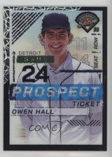 2024 Panini Prospect Edition Black Velocity Prizm 28/39 Owen Hall #70 8d2