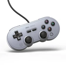 8Bitdo SN30 Pro USB Wired Gamepad Controller for Nintendo Switch, Windows - Gray
