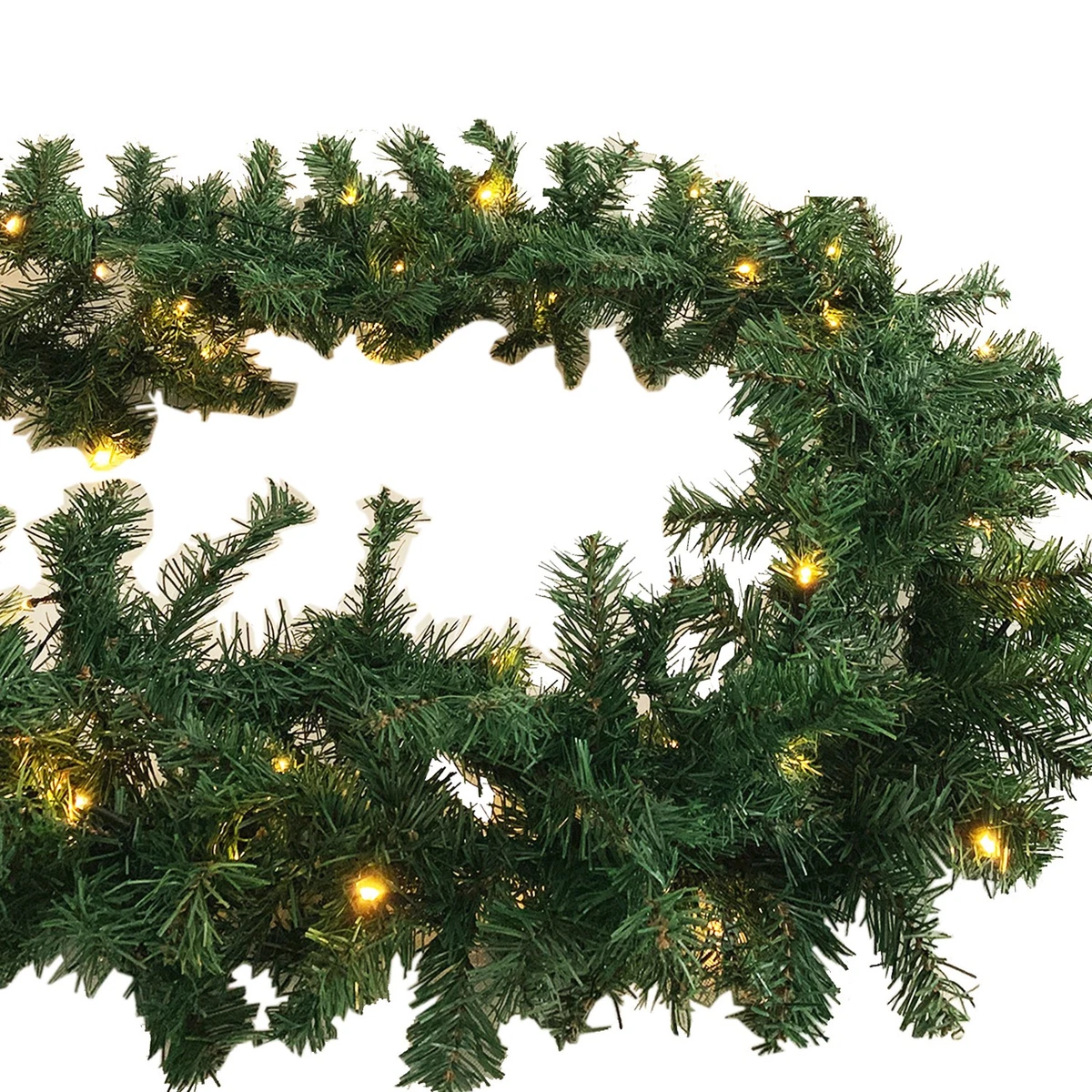 Fabseller, stella di Natale artificiale cava con brillantini, da 8cm, per albero di Natale, corone, ghirlande, decorazioni natalizie, 20 pezzi, plastica, Verde, Diameter 8cm
