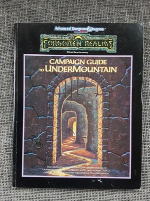 AD&D 2nd Edition Forgotten Realms Campaign Guide to Undermountain