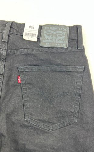 NWT Levi's 505 Regular 32 X 30 Black Jeans Men's Denim - Picture 11 of 11