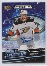 2022-23 Upper Deck Credentials Highly Anticipated Hunter Drew #HA-44 Auto 15wf