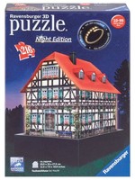 Ravensburger 3D Puzzle Mit Led Schwarzwaldhaus Night Edition 216 Teile
