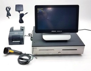 Micros Oracle Workstation 6 610 POS Terminal+Display+Cash Drawer+Printer+Scanner