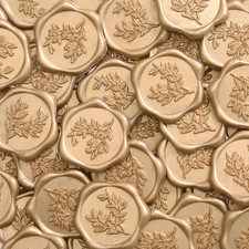 Wax Seal Stickers - Eucalyptus Wedding Invitation Envelope Seal Stickers, 50 Pcs