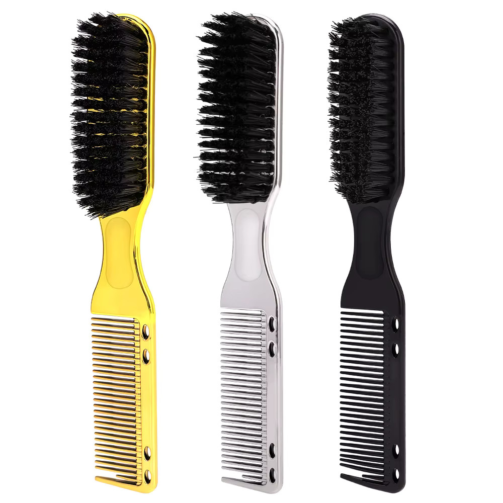 Brosse barbe cheveux en nylon contre les poils rebelles pour un soin homme parfait