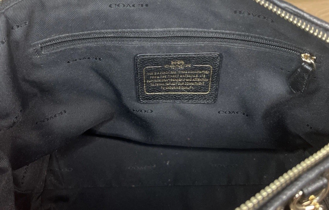 Coach Prairie Patchwork Black Leather Satchel Pur… - image 10