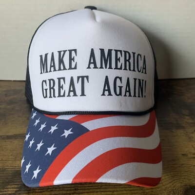 Casquette Camionneur Donald Trump 2016 - Rouge, Blanc, Bleu, Mousse Et Maille, Taille Unique Snapback, Neuve Sans étiquette