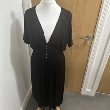 ASOS Black Dress Size 16 Worn Once