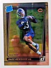 2021 DONRUSS RATED RC PRESS PROOF SILVER FOIL DAZZ NEWSOME 005/100