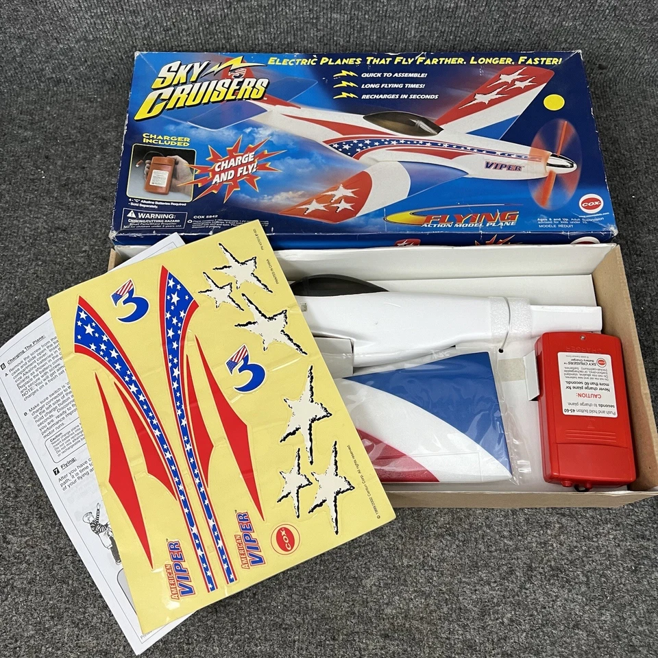 Cox Sky Cruisers Electric Flying Plane Model 5842 New In Box - Image 2 of 4