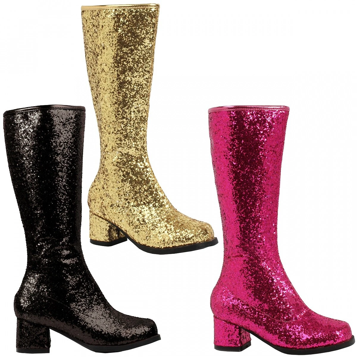 Kids white cheap gogo boots