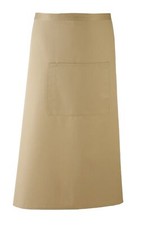 Image of Premier Colours Bar Apron (PR158)-Long Workwear Restaurant Single Pocket Aprons