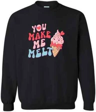 Ice Cream Retro Valentine's Day Cute Heart Funny Couple Sweatshirt Coffee Mug Vi