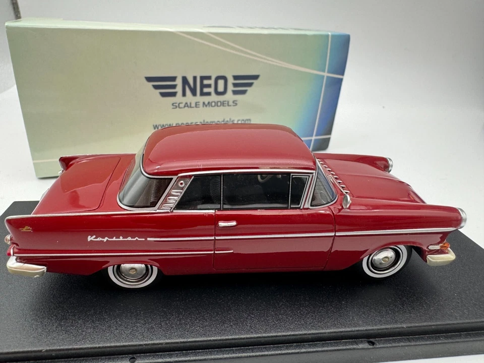 Opel Kapitan P2.6 cupé Autenrieth 1963 rojo oscuro #295 NEO 1/43 Foto 4 de 4