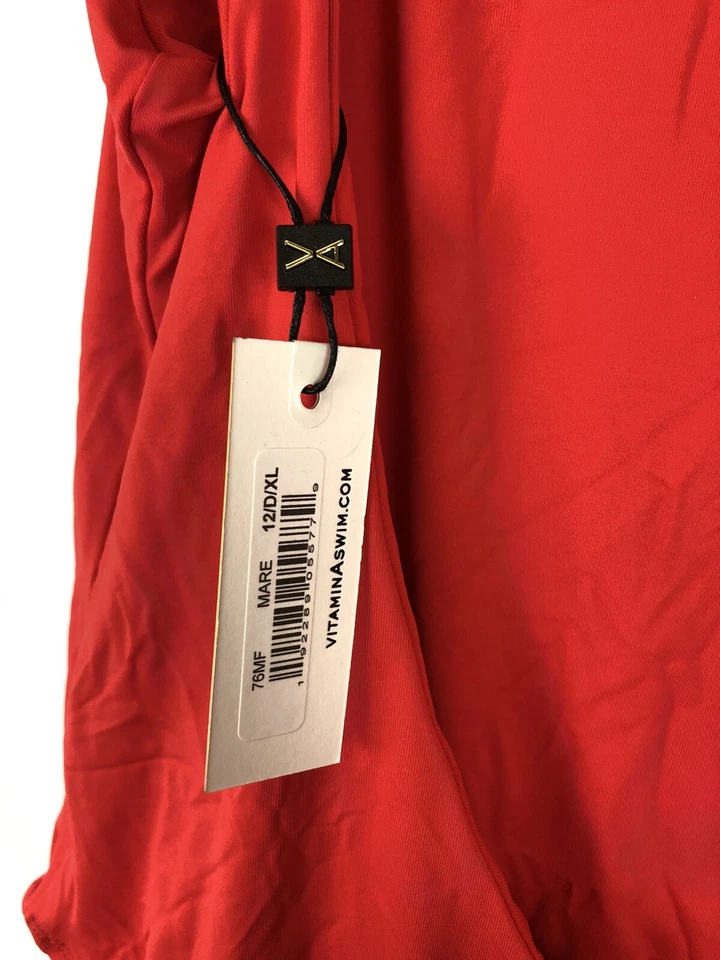 Traje de baño de una pieza rojo espalda baja Vitamin A para mujer talla 12 Foto 3 de 3
