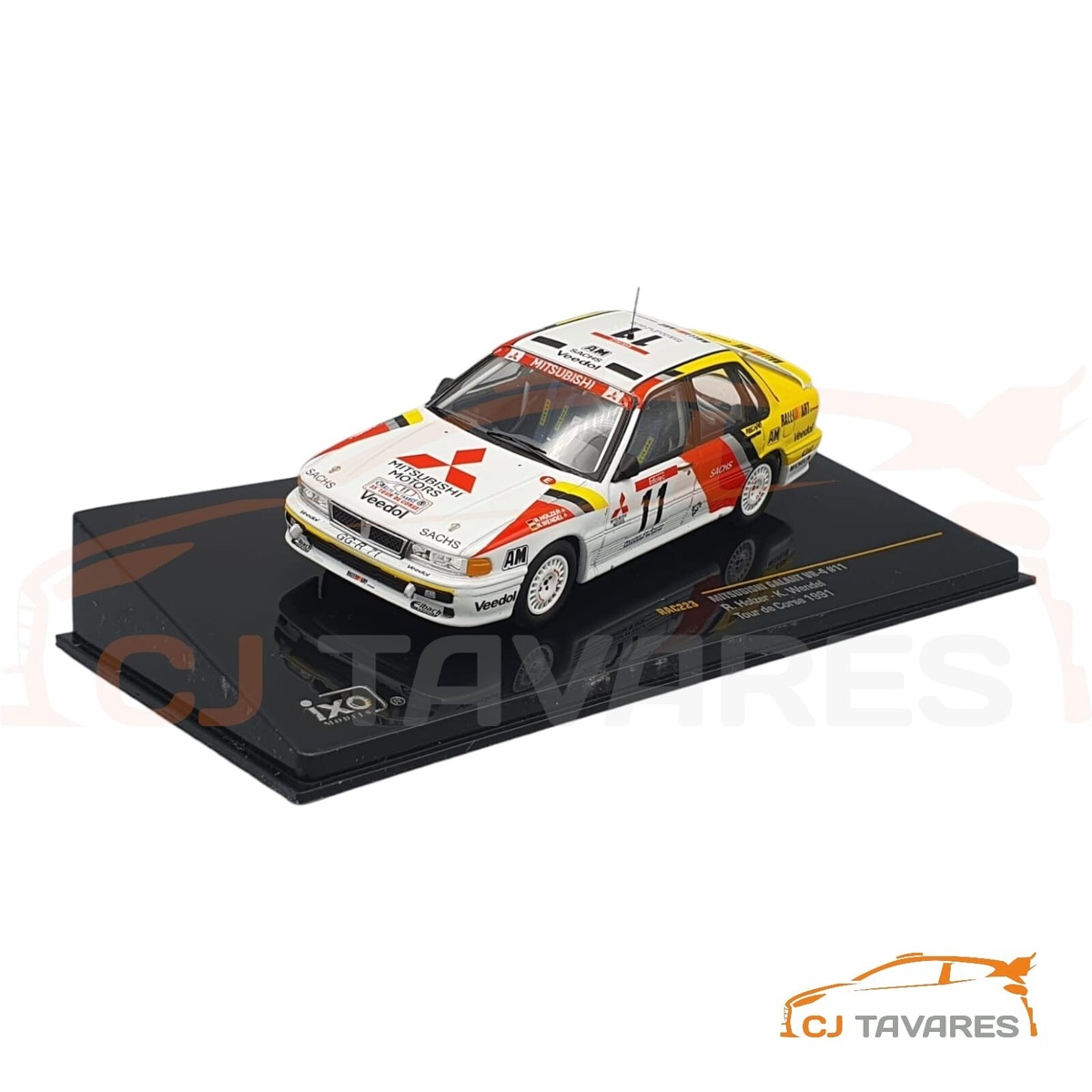 Ixo 1:43 Mitsubishi Galant VR-4 #11 Tour de Corse 1991 Holzer / Wendel