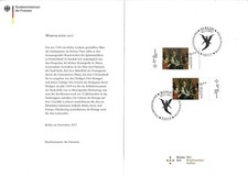 GERMANY - 2017  CHRISTMAS  Presentation Folder With BONN & BERLIN FDC s !!!