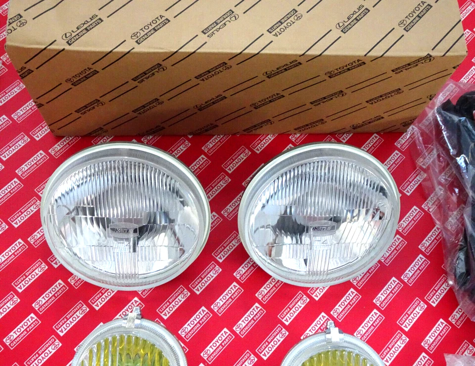Conjunto de faros antiniebla delanteros Toyota Land Cruiser FJ40 1969 1970 1971 1972 1973 1974 1975 Foto 4 de 4