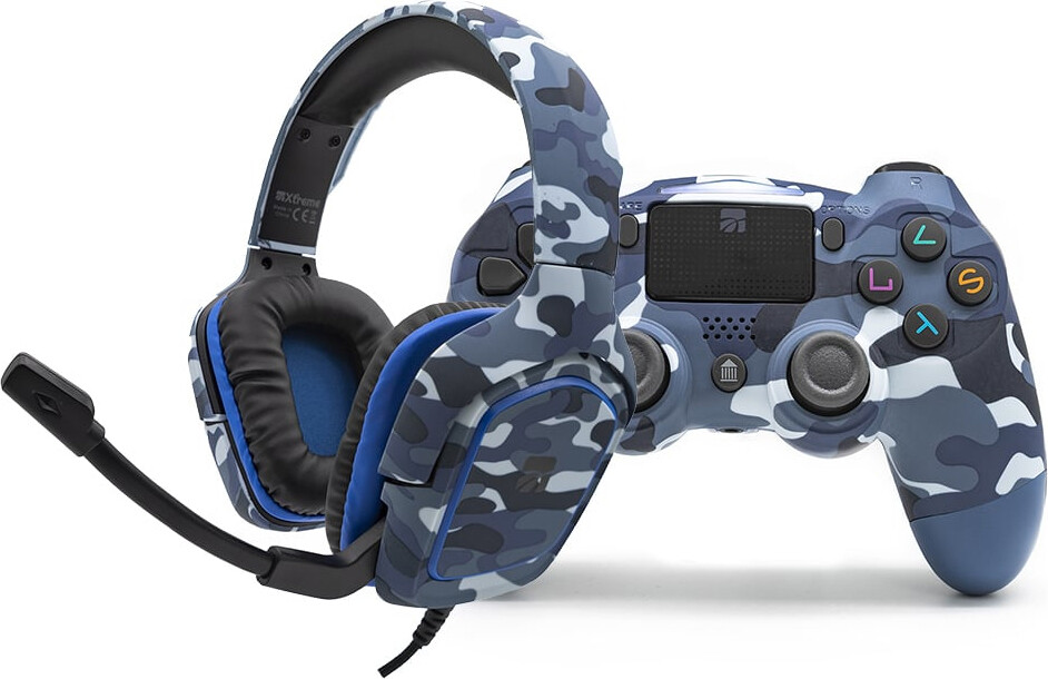 Xtreme Gamepad Playstation 4 Set Accessori Blu Game Kit 904