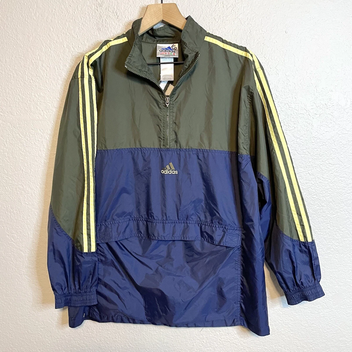 Adidas windbreaker with front pocket sale