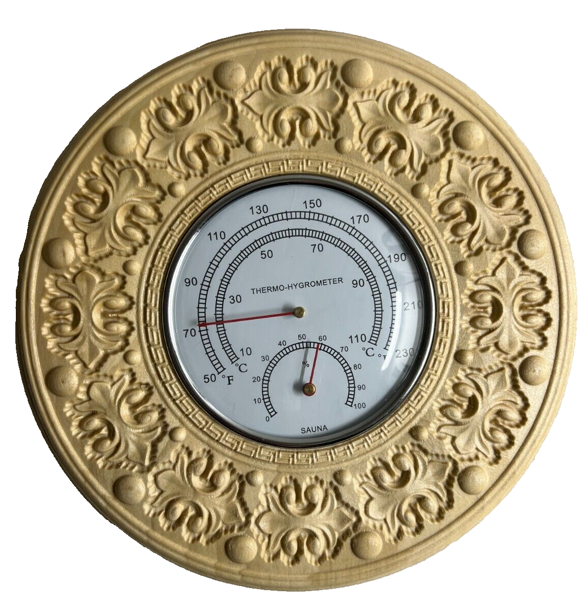2 in 1 Fahrenheit Thermometer Hygrometer for Sauna Room,
