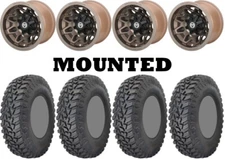 Kit 4 GBC Parallax Tires 31x10-14 on Moose 416X Bronze Wheels CAN