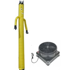 Yellow 20Ft Air Inflatable Dancing Wind Dancer Sky Puppet Dancer with Blower