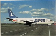 EPA Eastern Provincial Airways Airlines Postcard - Boeing 737-2E1