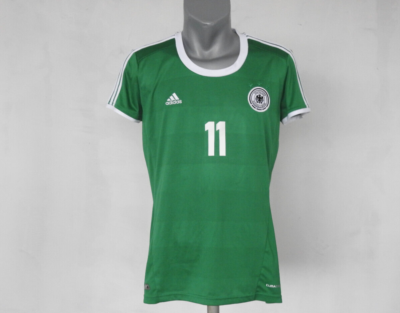 Germany 2012 Away WOMENS Jersey Adidas Green #11 Klose Shirt Size