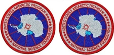 United States Antarctic Program USAP Embroidered Patch |2PC  iron on 3.5"