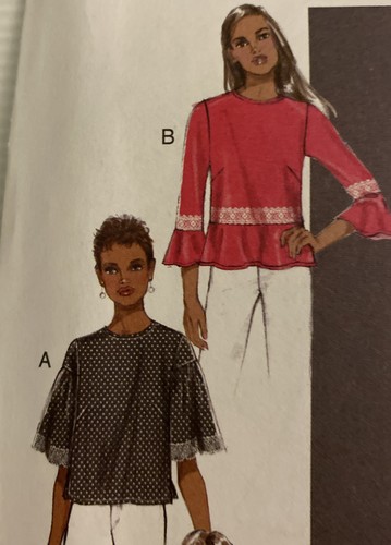 Butterick B6592 Sewing Pattern Ladies' Tops Sizes: 14-22 Plus Size - Picture 4 of 7