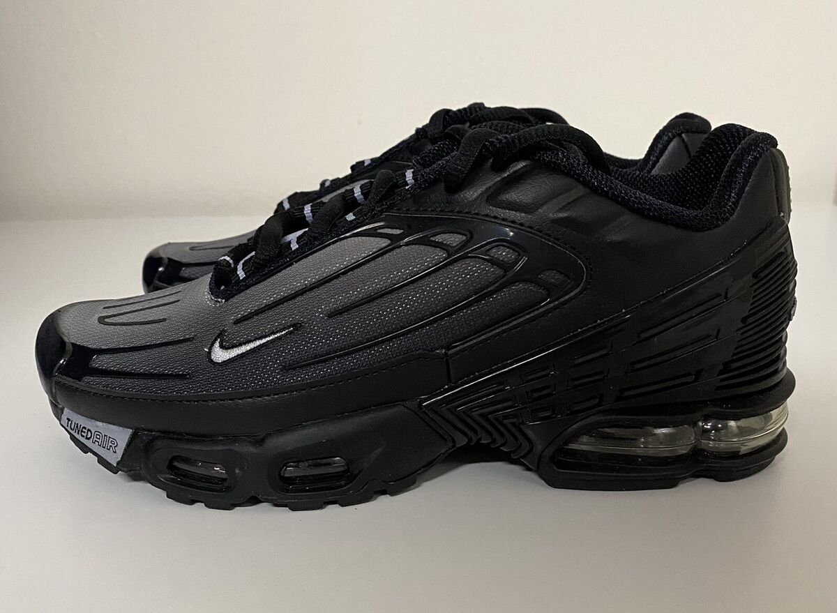 Nike Air Max Plus III 3 Black Wolf Grey Mens Sz 5/ Women's Nike Air Max Plus III 3 Black Wolf Grey Mens Sz 5/ Women's