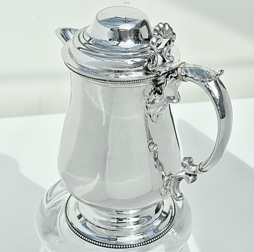 Superb Sterling Silver & Gilt Lidded Quart Tankard, D&C Houle London, 1866: 670g - Picture 17 of 22