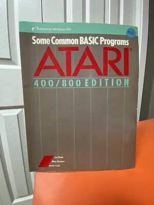 Vintage 1981 Some Common Basic Programs Atari 400/800 EDITION Rare Early Tech
