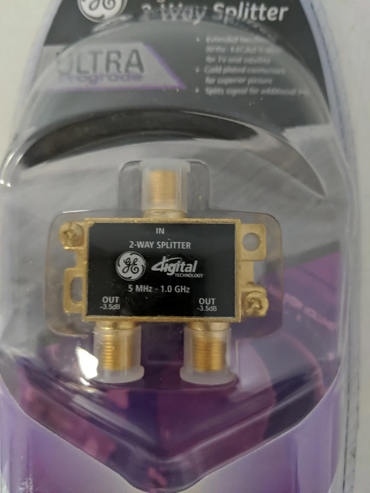 GE DIGITAL 2-WAY SPLITTER  ULTRA PROGRADE AV22677 - Image 3 of 4