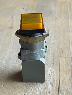 EAO 704-950-0 AMBER SQUARE PILOT LIGHT WITH 704-940-0 TRANSFORMER
