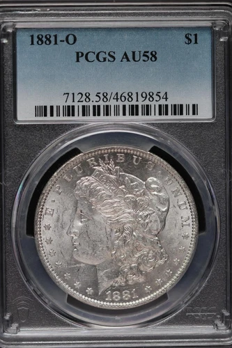 1881 O Morgan Silver Dollar PCGS AU58 *DoubleJCoins* JL1000-20